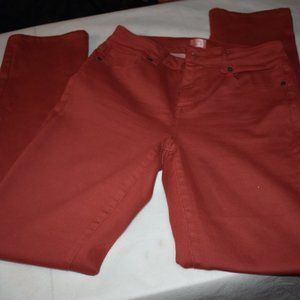 Women's Burnt Orange (Fall) Colored Jeans - Size 4 - 30" inseam